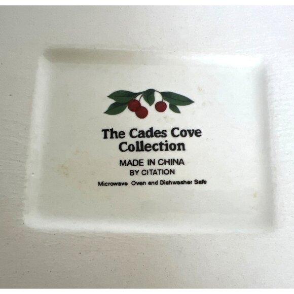 Citation Cades Cove Collection Rectangular Ceramic Baking Dish Apple & Floral - Picture 5 of 9